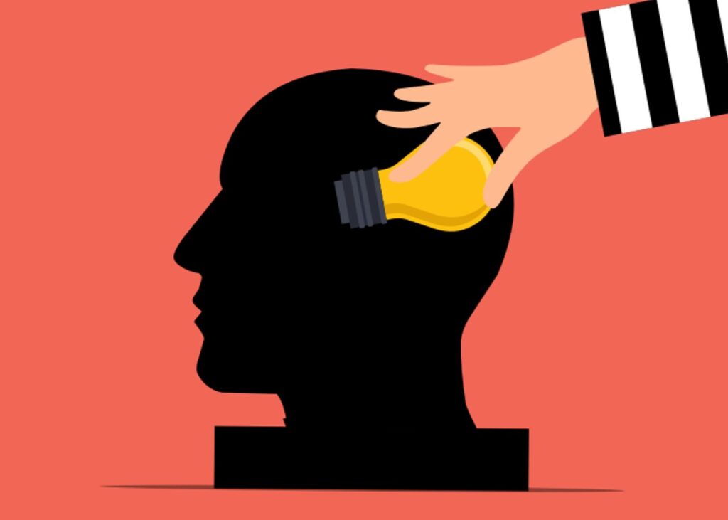 Illustration of someone stealing an idea as Anthropic has detailed three